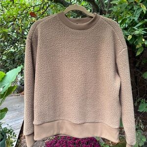 Everlane Tan Sherpa Sweater